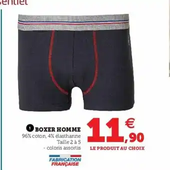 Super U Boxer Homme offre