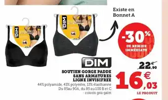 Super U Soutien Gorge Padde Sans Armateurs Ligne Invisifree offre