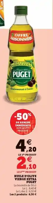 Super U Huile D'Olive Vierge Extra Puget offre