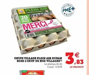 Super U Oeufs Village Plein Air Rubans offre