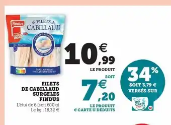Super U Filets De Cabillaud offre