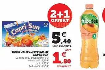 Super U Boisson Multivitamin offre