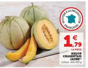 Super U Melon charentais jaune offre