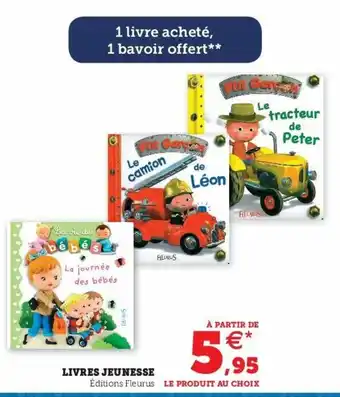 Super U Livres jeunesse offre