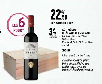 Intermarché AOP médoc château de lustrac offre