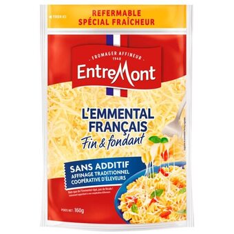 Auchan Entremont emmental râpé offre