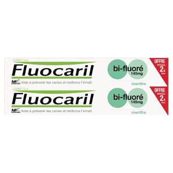 Auchan Fluocaril dentifrice bi fluore goût menthe offre