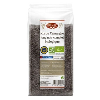 Auchan Riz de camargue long noir complet bio mas du bio offre