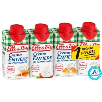 Auchan Crème de normandie entière elle & vire offre
