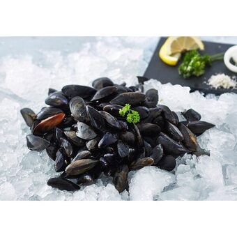Auchan Moules de bouchot label rouge spécialité traditionnelle garantie offre