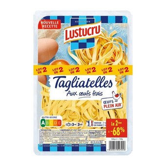 Auchan Tagliatelles lustucru offre