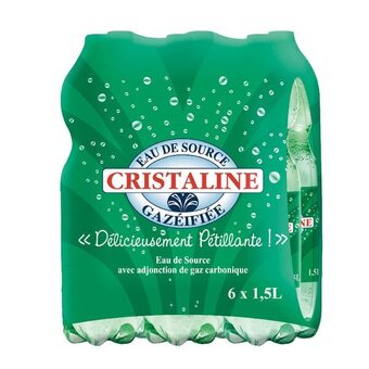 Auchan Eau de source pétillante cristaline offre