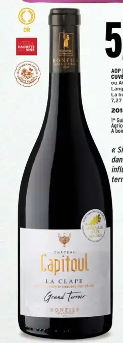 Intermarché AOP languedoc-la clape cuvée grand terroir château capitoul offre