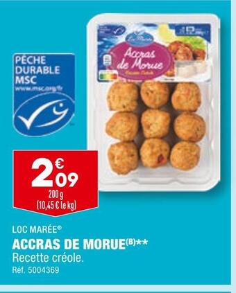 ALDI Loc marée accras de morue offre
