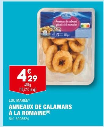Loc marée anneaux de calamars à la romaine