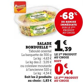 U Express Bonduelle salade offre