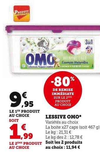 U Express Omo lessive offre