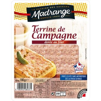 Terrine de campagne dorée au four madrange