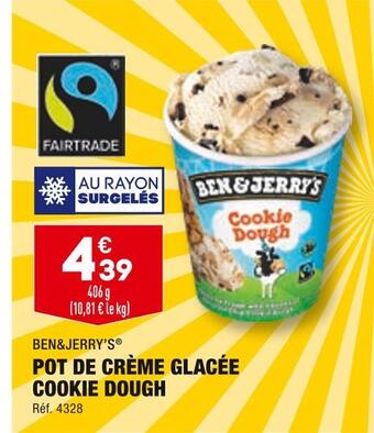 Ben&jerry’s pot de crème glacée cookie dough
