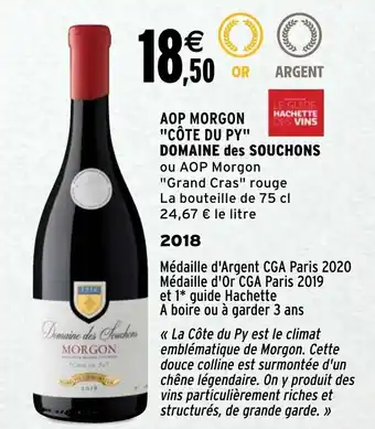 Intermarché AOP morgon "côte du py" domaine de souchons offre