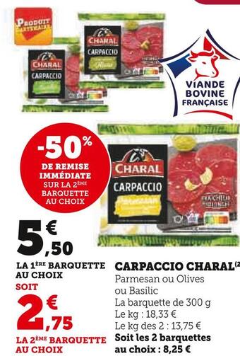 U Express Charal carpaccio offre