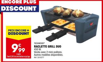 ALDI Techwood raclette grill duo offre