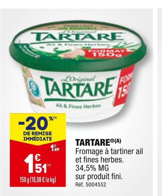 Promo Tartare tartare chez ALDI