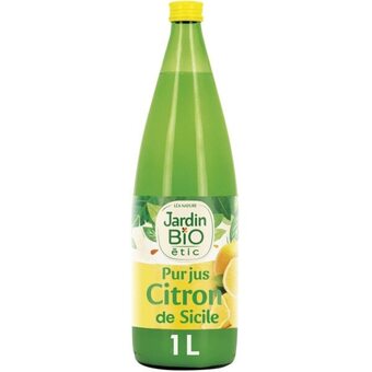 Auchan Jus de citron bio jardin bio étic offre