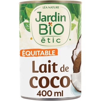 Auchan Lait de coco bio jardin bio étic offre
