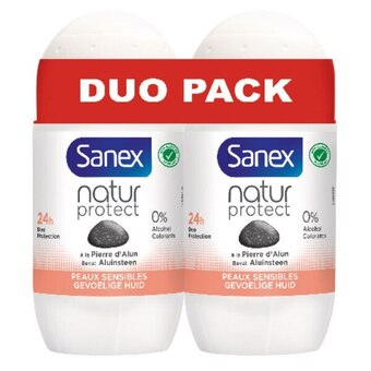 Auchan Déodorant bille natur protect sanex offre