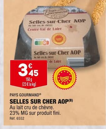 ALDI Pays gourmand selles sur cher aop offre
