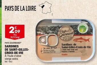 ALDI Pays gourmand sardines de saint-gilles- croix-de-vie offre