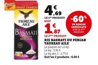 U Express Taureau aile riz basmati du penjab offre