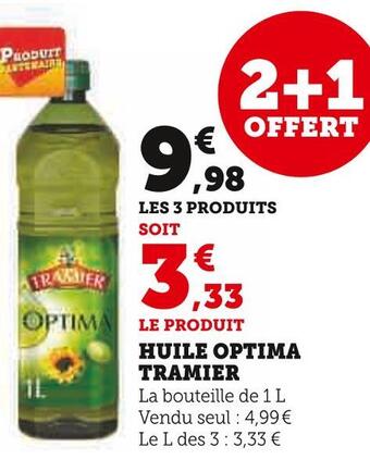 U Express Tramier huile optima offre
