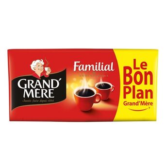 Auchan Café moulu grand mère familial offre