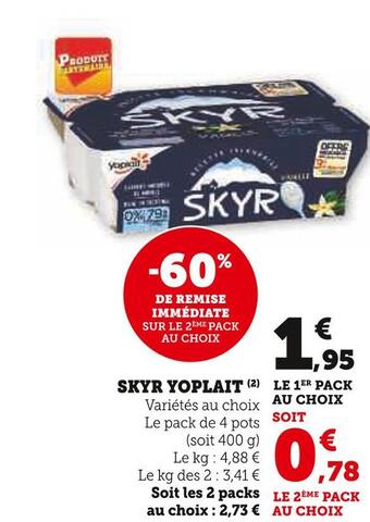 U Express Yoplait skyr offre