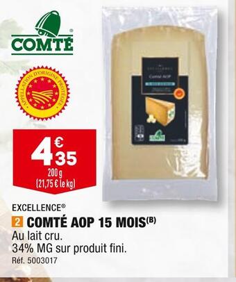 ALDI Excellence comté aop 15 mois offre