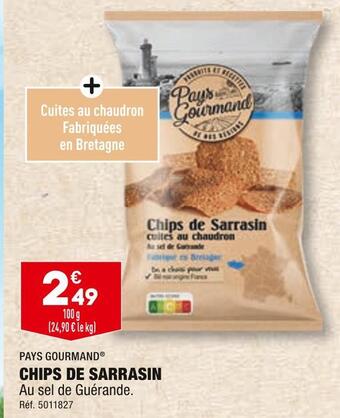 ALDI Pays gourmand chips de sarrasin offre