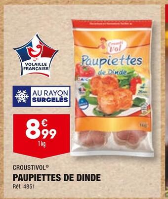 ALDI Croustivol paupiettes de dinde offre