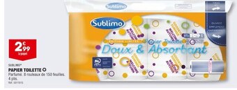 ALDI Sublimo papier toilette offre