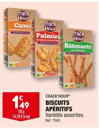 ALDI Crack’hour biscuits apéritifs offre