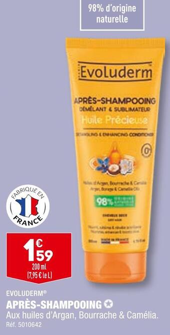 ALDI Evoluderm après-shampooing offre