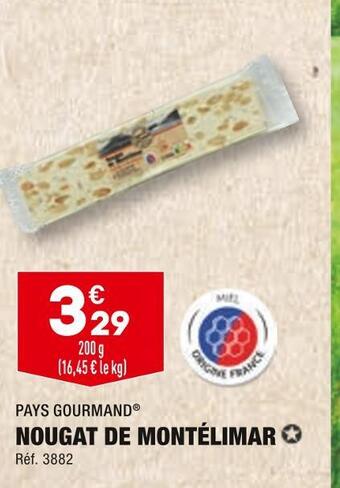ALDI Pays gourmand nougat de montélimar offre
