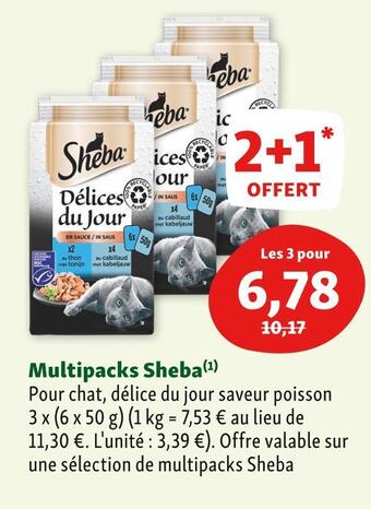 Maxi Zoo Multipacks sheba offre