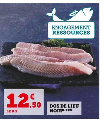 Super U Dos de lieu noir offre