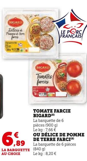 Super U Bigard tomate farcie offre