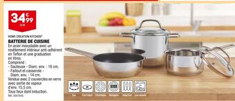 ALDI Home creation kitchen batterie de cuisine offre