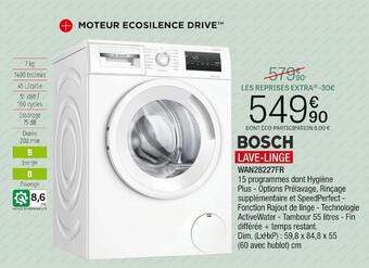 Extra Bosch lave-linge wan28227fr offre