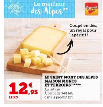 Super U Maison monts et terroirs le saint mont des alpes offre