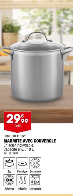 ALDI Home creation marmite avec couvercle offre
